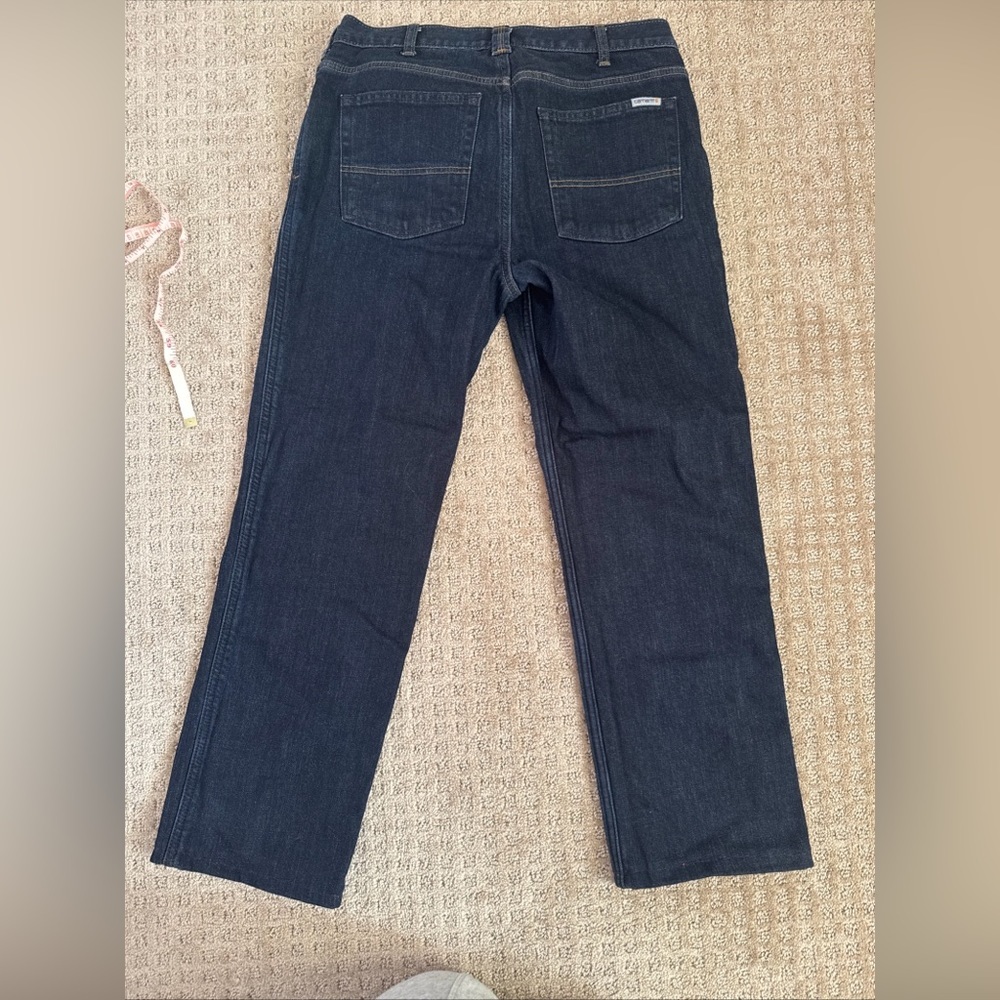 Carhartt Women’s ORIGINAL-FIT BLAINE FLANNEL-LINED JEAN Size 8 Regular - Picture 8 of 10